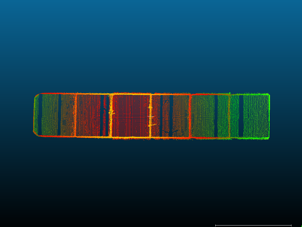车厢点云分割示意