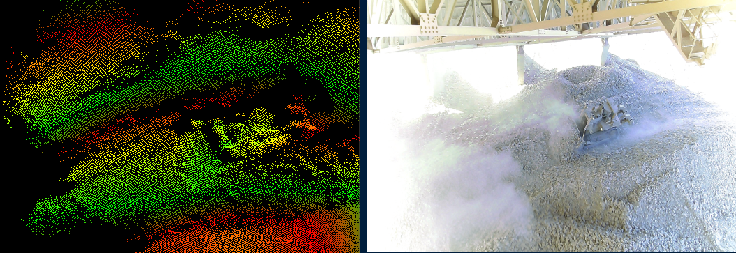 毫米级精度的堆料体积测量对比2