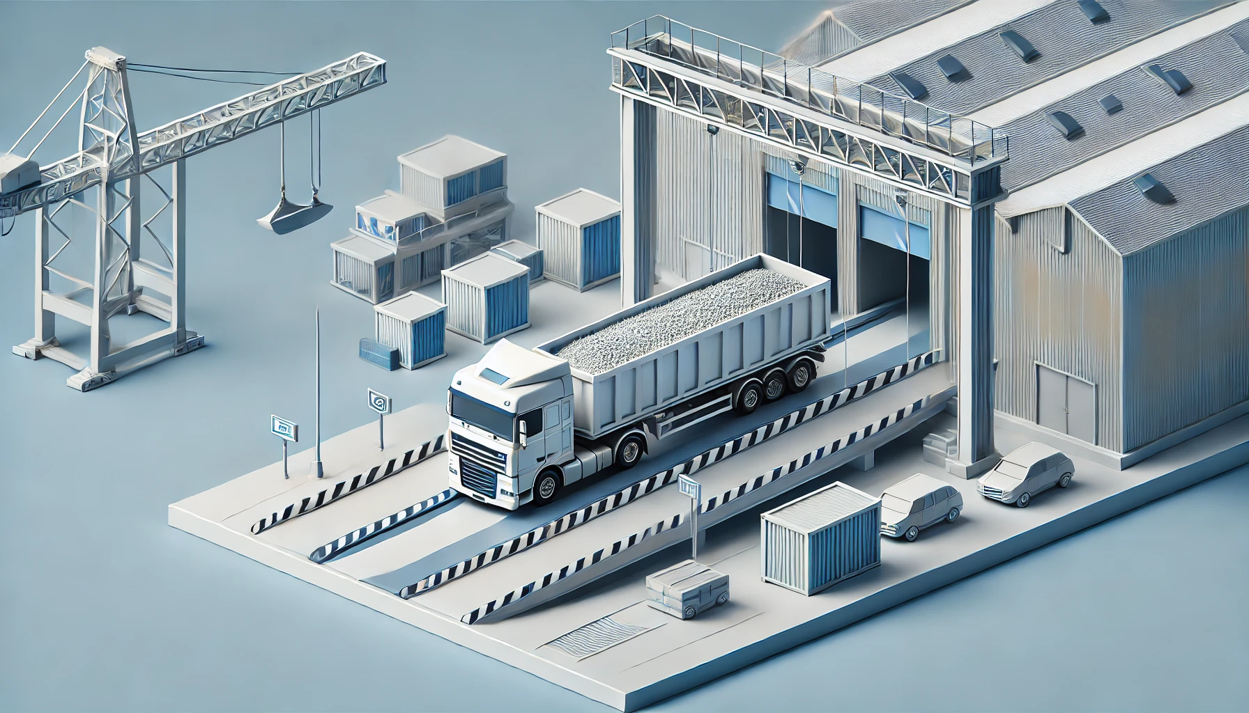 卡车站口体积扫描示意